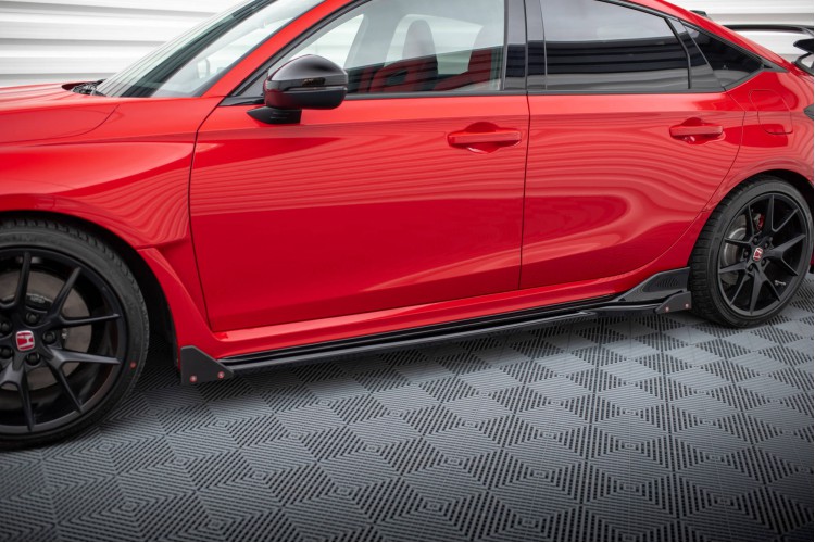 Πλευρικές ποδιές diffusers V.1 + flaps Honda Civic Type-R Mk 11