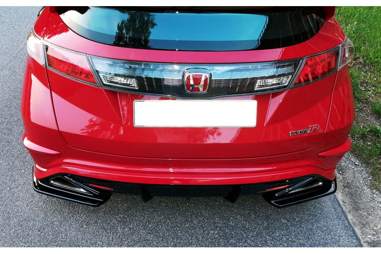 ΠΙΣΩ ΠΛΕΥΡΙΚΑ SPLITTERS HONDA CIVIC VIII TYPE-R GP