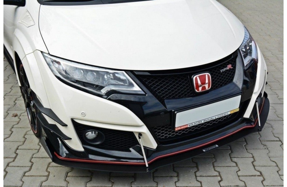 FRONT RACING SPLITTER v.2 HONDA CIVIC IX TYPE R FRONT RACING SPLITTER v.2 HONDA CIVIC IX TYPE R
