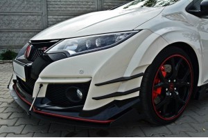 FRONT RACING SPLITTER v.2 HONDA CIVIC IX TYPE R FRONT RACING SPLITTER v.2 HONDA CIVIC IX TYPE R