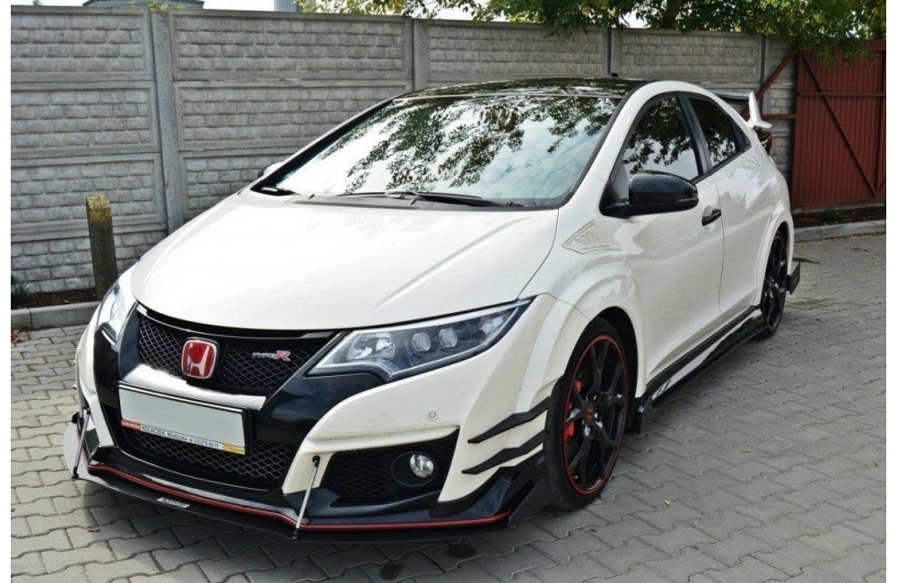 FRONT RACING SPLITTER v.2 HONDA CIVIC IX TYPE R FRONT RACING SPLITTER v.2 HONDA CIVIC IX TYPE R