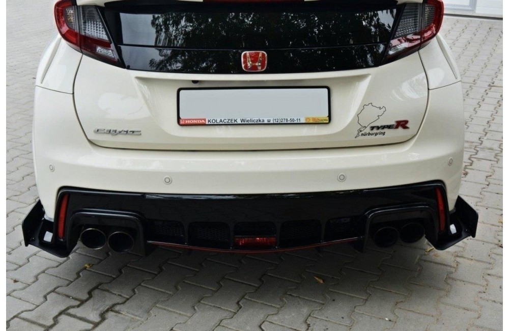RACING REAR SIDE SPLITTERS HONDA CIVIC IX TYPE R