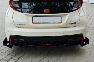 RACING REAR SIDE SPLITTERS HONDA CIVIC IX TYPE R