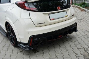 REAR SIDE SPLITTERS HONDA CIVIC IX TYPE R