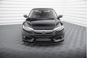 Street Pro Front Splitter Honda Civic Sedan Mk10 - Black