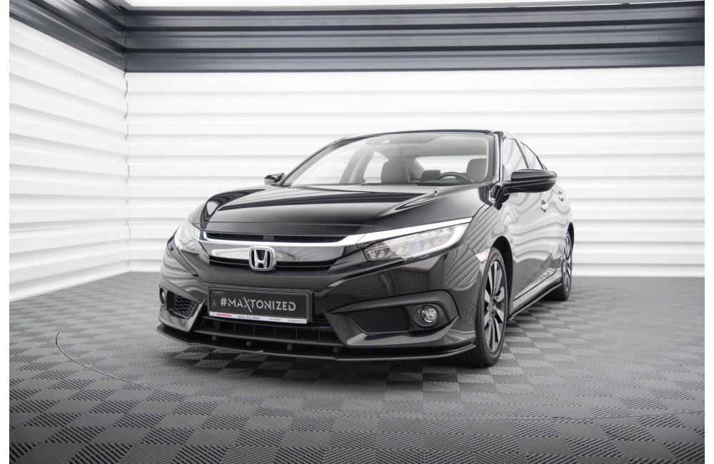 Street Pro Front Splitter Honda Civic Sedan Mk10 - Black