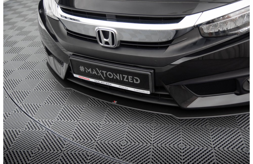 Street Pro Front Splitter Honda Civic Sedan Mk10 - Black