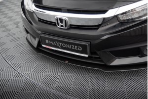 Street Pro Front Splitter Honda Civic Sedan Mk10 - Black