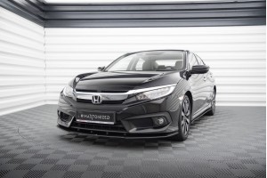 Street Pro Front Splitter Honda Civic Sedan Mk10 - Black