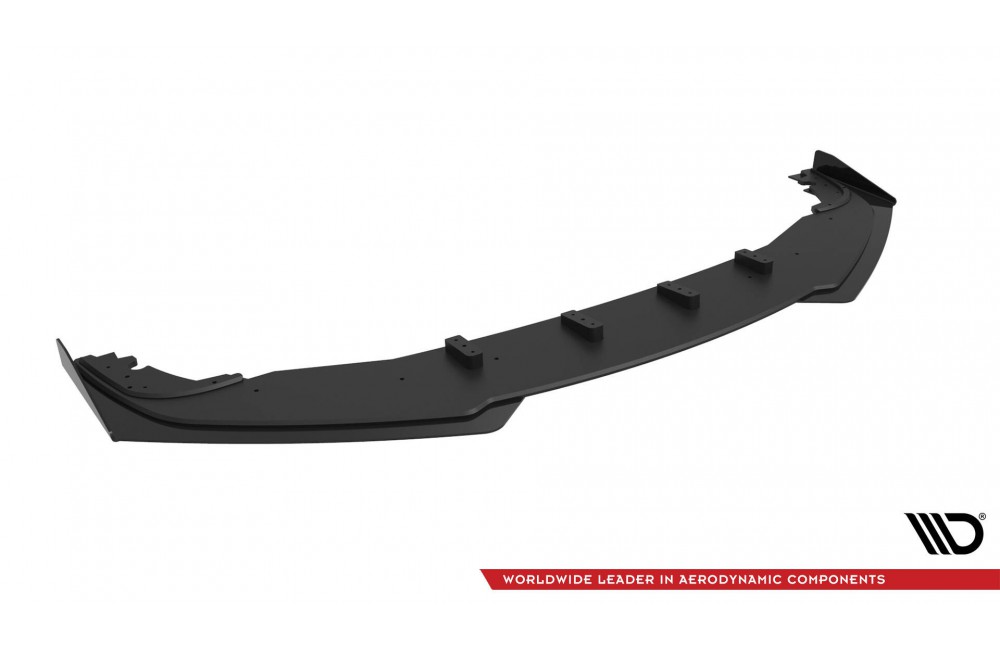 Street Pro Front Splitter + Flaps Honda Civic Sedan Mk10 - Black + Gloss Flaps