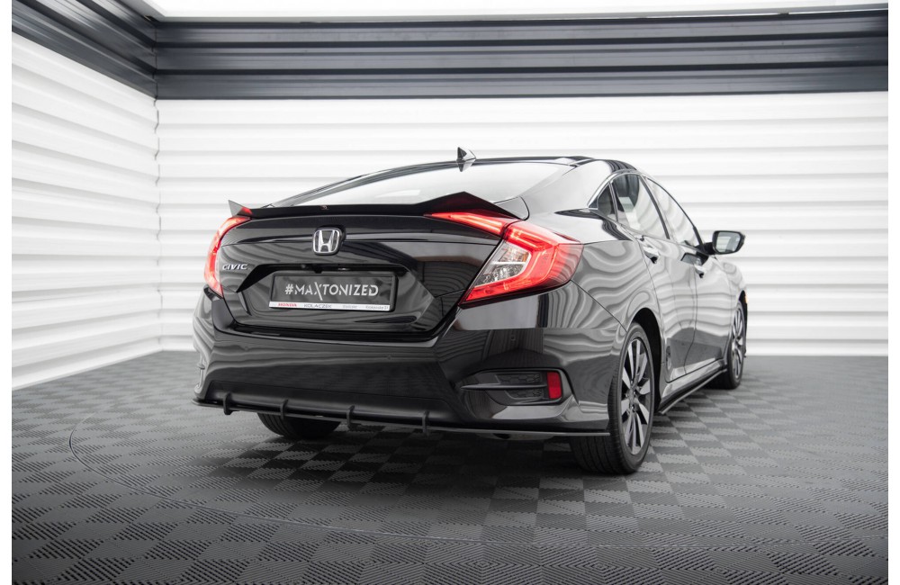 Street Pro Rear Diffuser Honda Civic Mk10 - Black