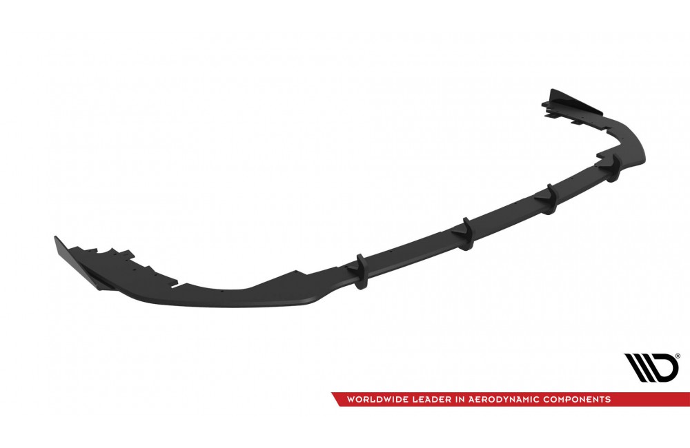 Street Pro Rear Side Splitters + Flaps Honda Civic Mk10 - Black + Gloss Flaps