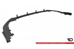 Street Pro Rear Side Splitters + Flaps Honda Civic Mk10 - Black + Gloss Flaps