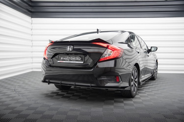 Street Pro Πίσω Πλαϊνά Splitters + Flaps Honda Civic Mk10