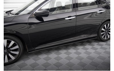 Street Pro Side Skirts Diffusers Honda Civic Mk10 - Black