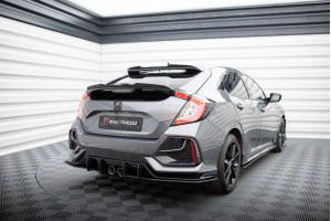 Street Pro Rear Side Splitters V.1 Honda Civic Sport Mk 10 Facelift - Black Street Pro Rear Side Splitters V.1 Honda Civic Sport Mk 10 Facelift - Black