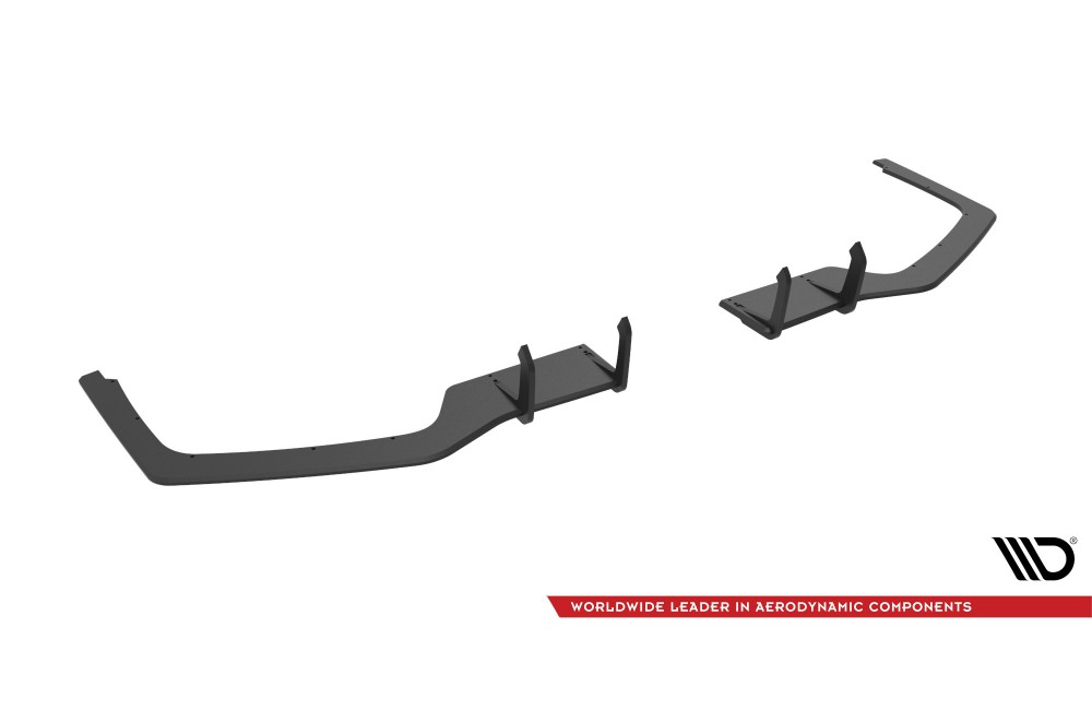 Street Pro Rear Side Splitters V.1 Honda Civic Sport Mk 10 Facelift - Black Street Pro Rear Side Splitters V.1 Honda Civic Sport Mk 10 Facelift - Black