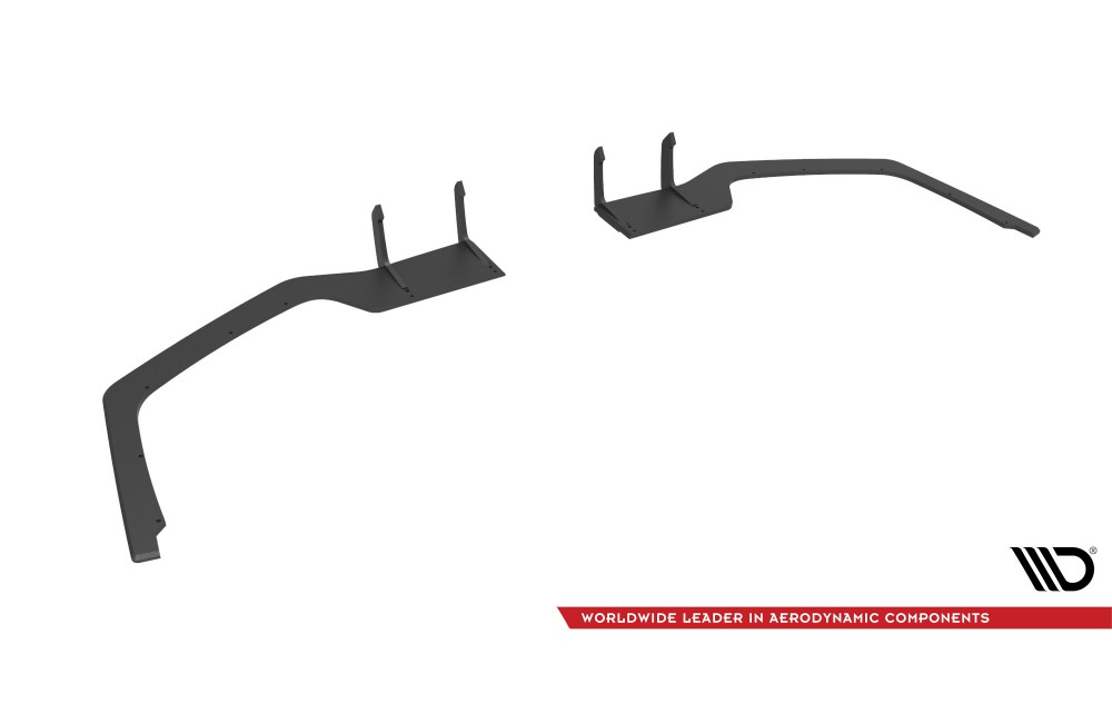 Street Pro Rear Side Splitters V.1 Honda Civic Sport Mk 10 Facelift - Black Street Pro Rear Side Splitters V.1 Honda Civic Sport Mk 10 Facelift - Black