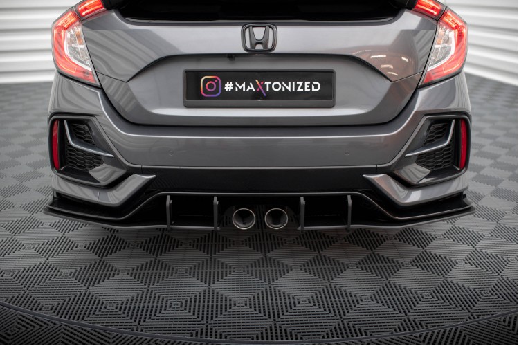 Street Pro Rear Side Splitters V.1 Honda Civic Sport Mk 10 Facelift