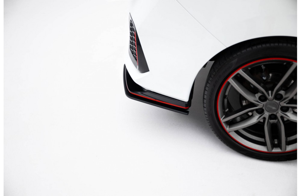 Street Pro Rear Side Splitters Honda Civic Sport Mk 10  - Black