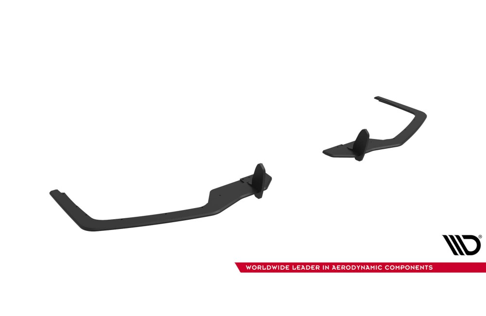 Street Pro Rear Side Splitters Honda Civic Sport Mk 10  - Black