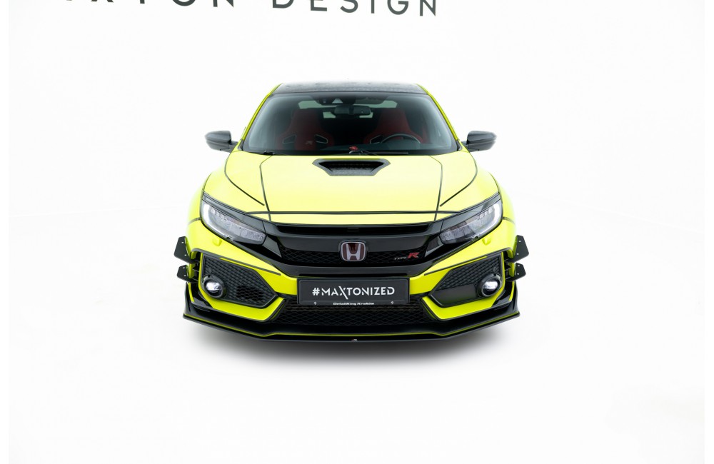 Street Pro Front Splitter V.2 Honda Civic Type R Mk10 - Black