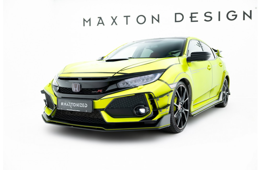 Street Pro Front Splitter V.2 Honda Civic Type R Mk10 - Black