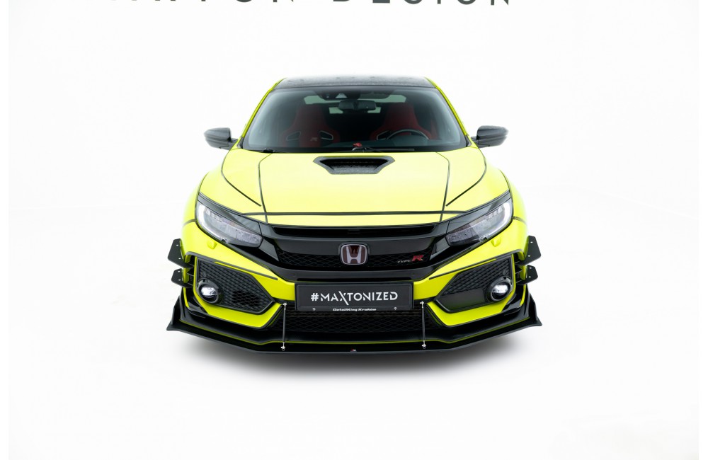 Street Pro Front Splitter Honda Civic Type R Mk10 - Black
