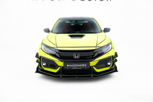 Street Pro Front Splitter Honda Civic Type R Mk10 - Black