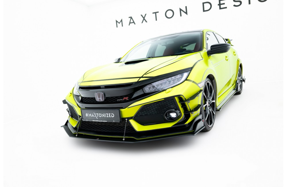 Street Pro Front Splitter Honda Civic Type R Mk10 - Black