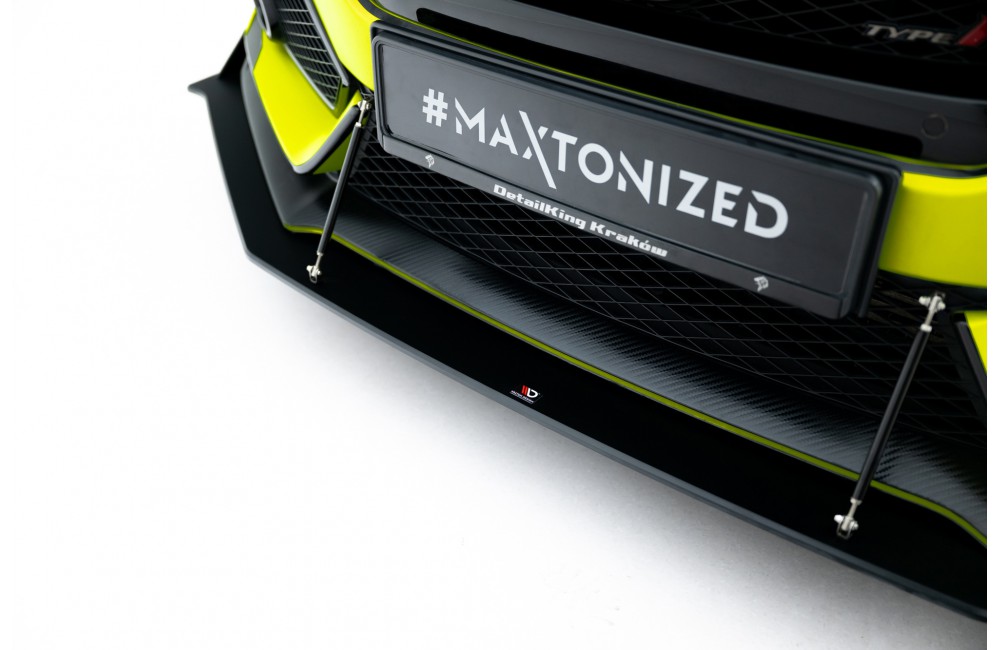 Street Pro Front Splitter Honda Civic Type R Mk10 - Black