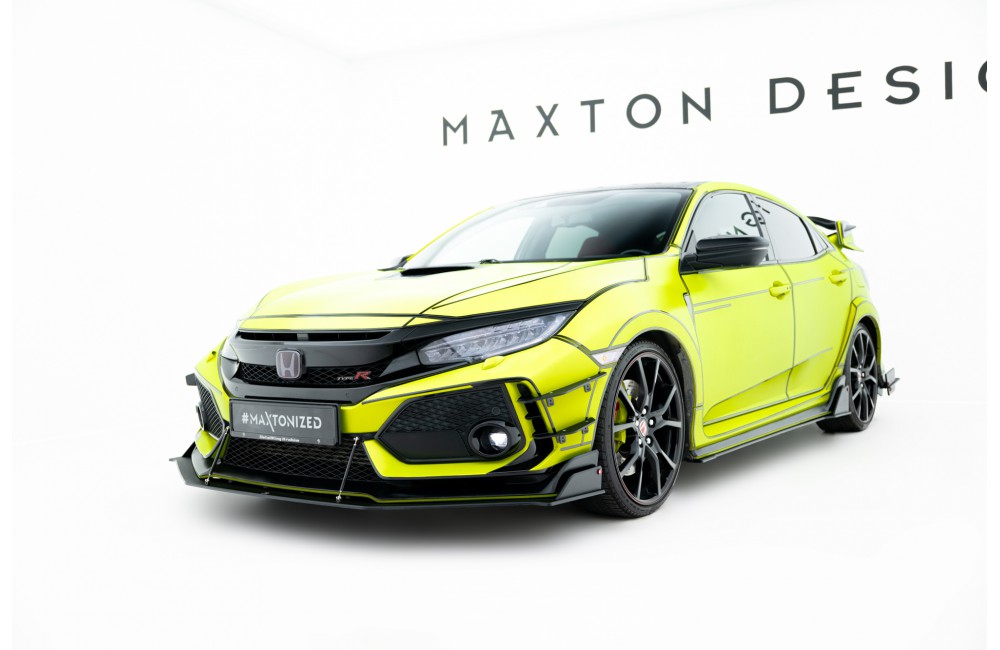 Street Pro Front Splitter Honda Civic Type R Mk10 - Black