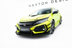 Street Pro Front Splitter Honda Civic Type R Mk10 - Black