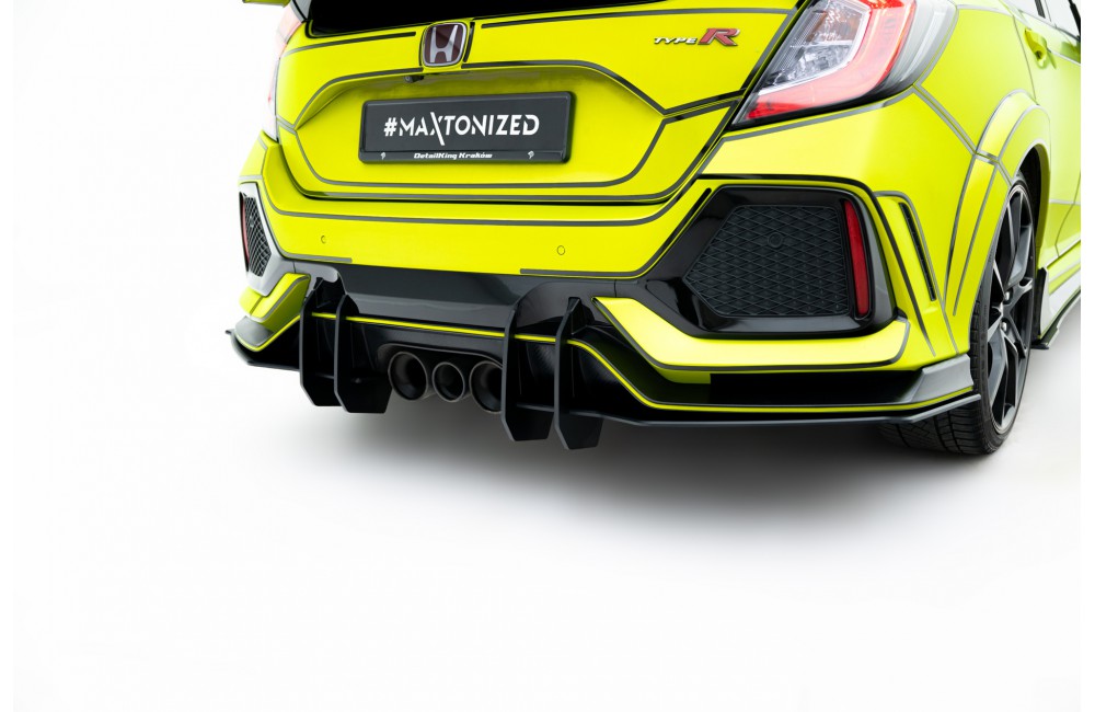 Street Pro Rear Valance V.2 Honda Civic Type R Mk10 - Black Street Pro Rear Valance V.2 Honda Civic Type R Mk10 - Black