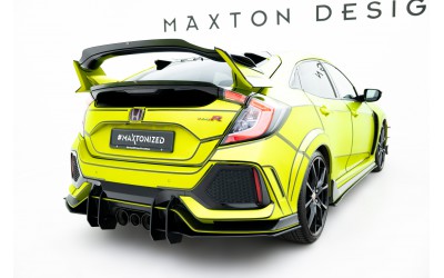 Street Pro Rear Valance V.2 Honda Civic Type R Mk10 - Black