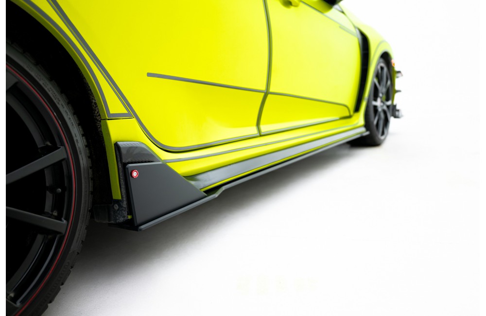 Street Pro Side Skirts Diffusers Honda Civic Type R Mk10 - Black