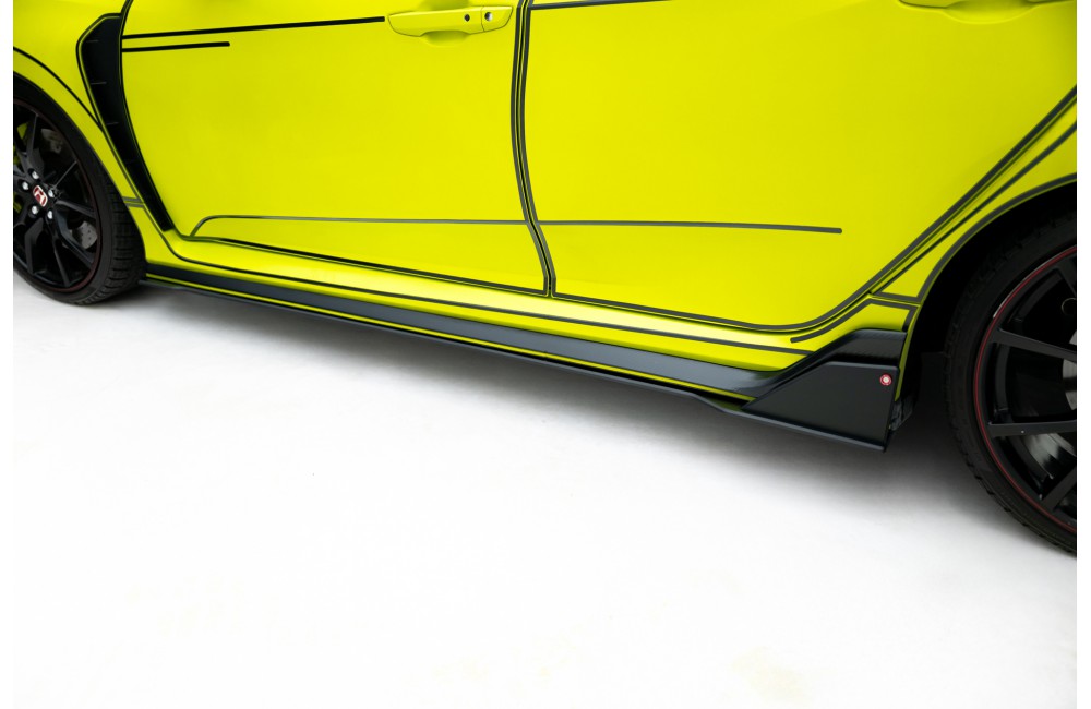 Street Pro Side Skirts Diffusers Honda Civic Type R Mk10 - Black