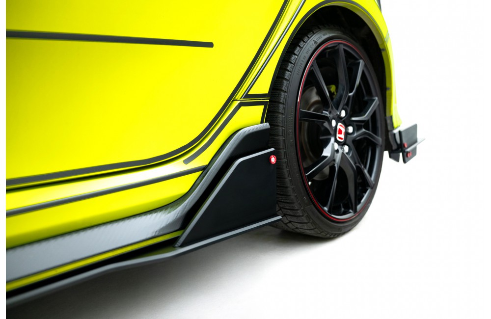 Street Pro Side Skirts Diffusers Honda Civic Type R Mk10 - Black