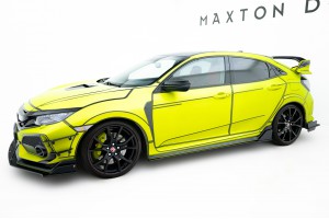 Street Pro Side Skirts Diffusers Honda Civic Type R Mk10 - Black
