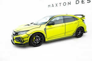 Street Pro Side Skirts Diffusers V.2 Honda Civic Type R Mk10 - Black