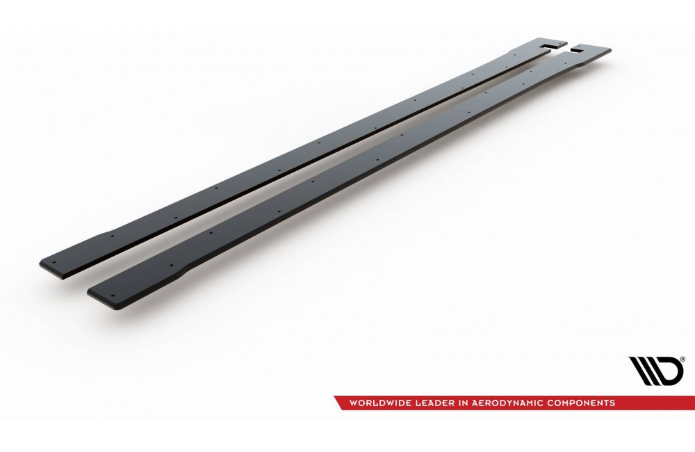 Street Pro Side Skirts Diffusers V.2 Honda Civic Type R Mk10 - Black