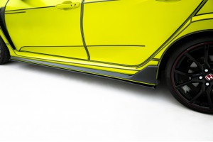 Street Pro Side Skirts Diffusers V.2 Honda Civic Type R Mk10 - Black