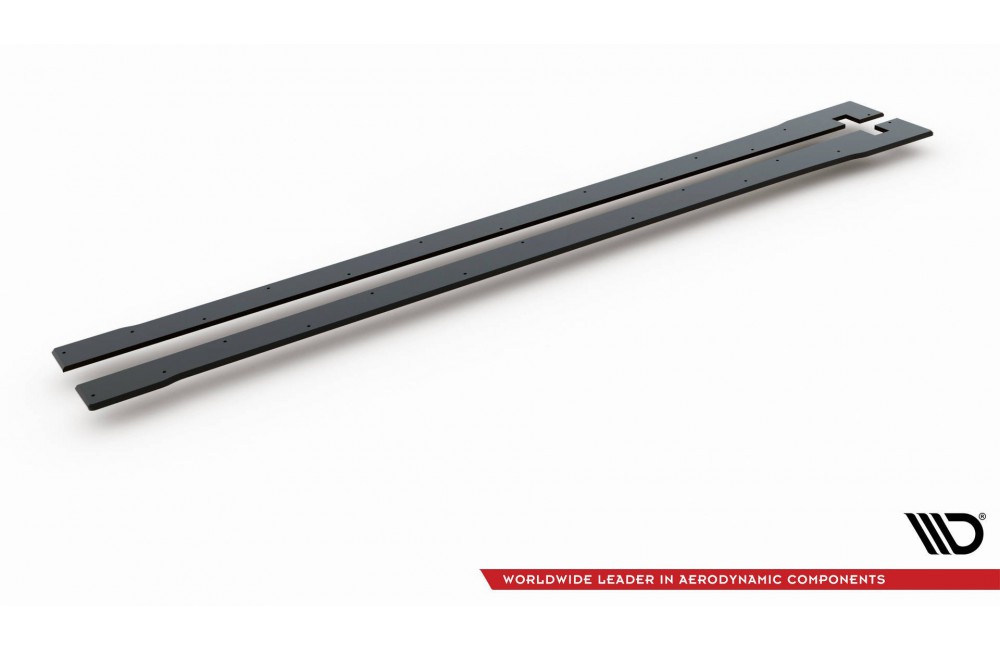 Street Pro Side Skirts Diffusers V.2 Honda Civic Type R Mk10 - Black