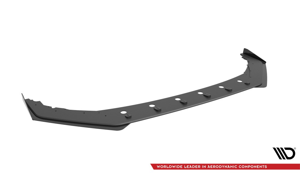 Street Pro Front Splitter + Flaps Honda Civic Type-R Mk 11 - Black + Gloss Flaps
