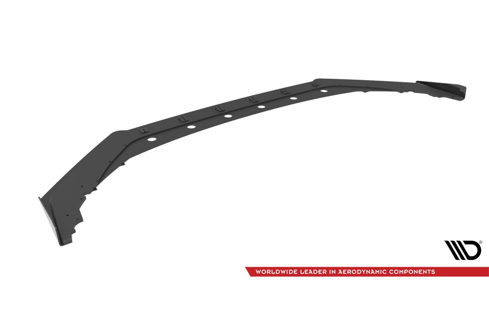 Street Pro Front Splitter + Flaps Honda Civic Type-R Mk 11 - Black + Gloss Flaps
