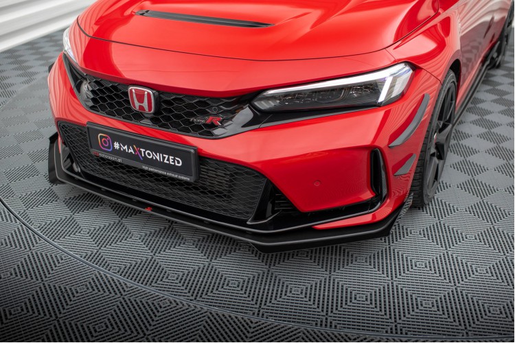 Street Pro εμπρός splitter + flaps Honda Civic Type-R Mk 11