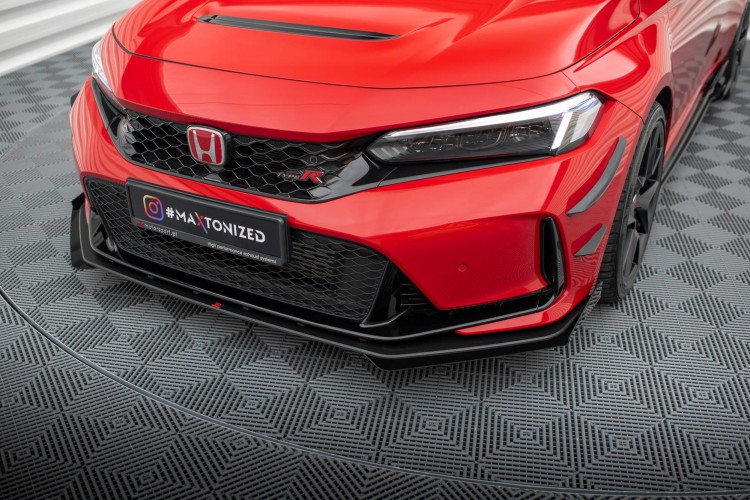 Street Pro εμπρός splitter + flaps Honda Civic Type-R Mk 11