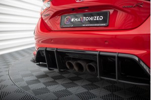 Street Pro Rear Side Splitters Honda Civic Type-R Mk 11 - Black