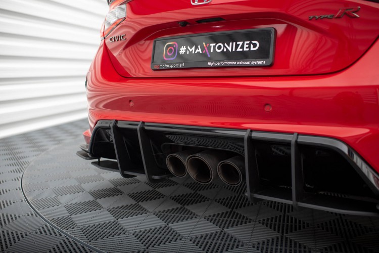 Street Pro πίσω πλευρικοί splitters Honda Civic Type-R Mk 11
