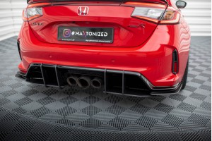Street Pro Rear Side Splitters Honda Civic Type-R Mk 11 - Black
